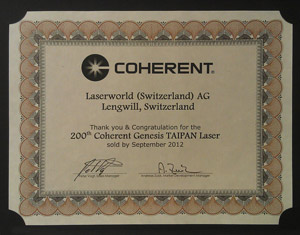 Coherent-Zertifikat 300